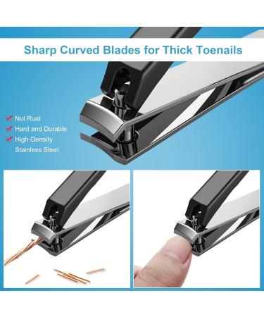 Orelex Nail Scissors - Professional Stainless Steel Nail Cutters for Thick Nails with Ergonomic Grip & Nail File | International Shipping Available - Buy Online on SooperMarket.com