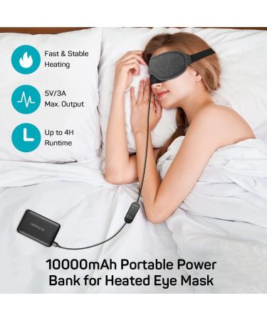 Dr. Prepare Heated Eye Mask & 10000mAh Power Bank Bundle - Relaxation and On-the-Go Charging - Buy Online on SooperMarket.com
