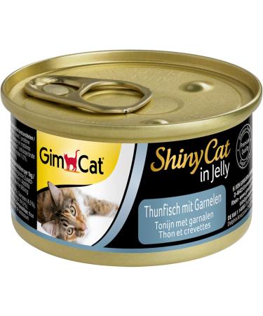 Gimcat Shinycat Jelly Cat Food Bundle - 24 Cans Tuna with Shrimp & Chicken - Wet Food Rich in Taurine for Cats - International Shipping Available - Buy Online on SooperMarket.com