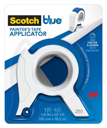Scotch Blue Painters Tape Applicator  Applies Painter's Tape in One Continuous Strip  Paint Tape Applicator for Trim  Windows and Door Frames  1.41 Inches x 20 Yards  1 Starter Roll