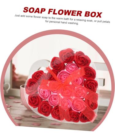 FOMIYES 4pcs Valentine's Day present rose flower soap bath soap rose asmr floral scented bath soap immortal wedding decor Party Artificial soap flower plastic flower arrangement delicate 17.5x17cmx4pcs As Shownx4pcs - Buy Online on SooperMarket.com