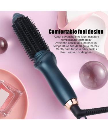 Buy 2-in-1 Curling Iron & Brush - Portable Electric Hair Styler for All Hairstyles - Constant Temperature - Green - Buy Online on SooperMarket.com