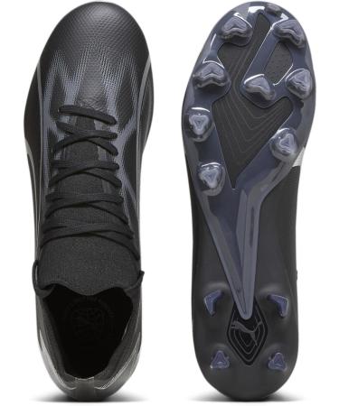 PUMA Men's Ultra Match FG/AG Football Shoe | Size 43 EU | Puma Black/Asphalt - International Shipping Available - Buy Online on SooperMarket.com