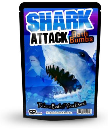 Shark Attack Bath Bombs - XL Black and Blue Bath Fizzers for Kids - Fun, Cool Bath Experience for Boys - Buy Online on SooperMarket.com