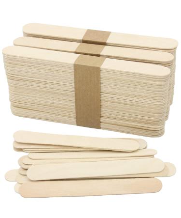 WISYOK 120 Pcs Wood Craft Sticks 5.9 Inch  Ice Cream Sticks  Karlash Jumbo Sticks  Popsicle Sticks  Ideal for Building Model  Kids Handicraft  and Creating Craft Projects