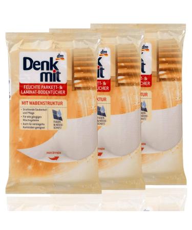 15 wet wipes for parquet and laminate - gently perfumed set of 3
