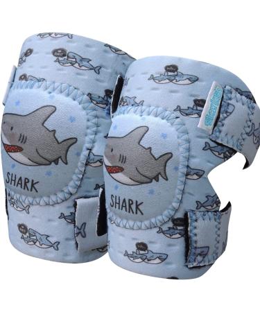 Simply Kids Baby Knee Pads for Crawling (2 Pairs) | Protector for Toddler Infant Girl Boy (Popular Choice) Shark