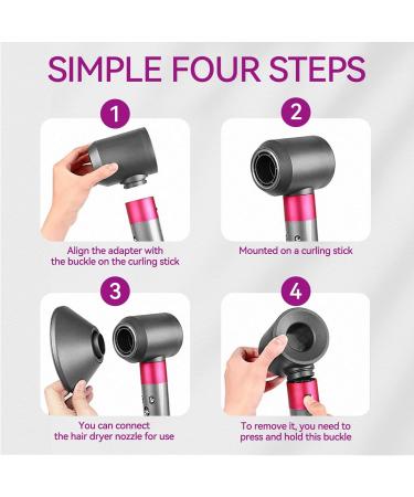 3 in 1 Diffuser Adaptor and Filter Cleaning Brush - Compatible with Dyson Airwrap Styler Attachments - Buy Online on SooperMarket.com