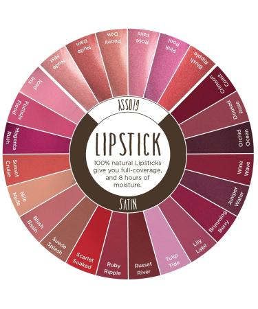 Burts Bees 100% Natural Glossy Lipstick in Peony Dew - 1 Tube - Buy Online on SooperMarket.com