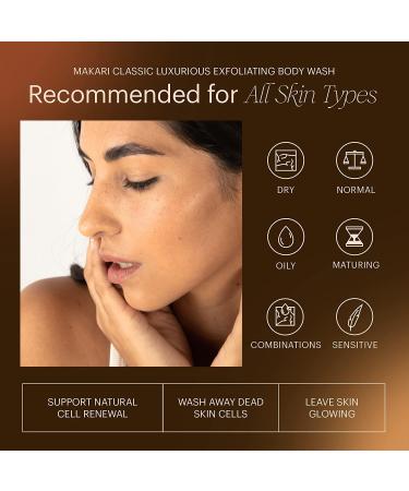 Makari Classic Luxurious Exfoliating Body Wash 500ml | Brightening & Exfoliating Cleanser | Removes Dead Skin Cells | All Skin Types - Buy Online on SooperMarket.com