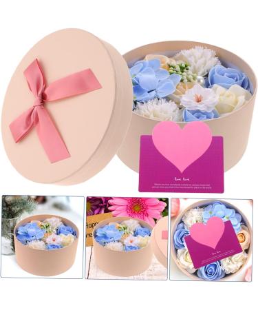 Angoily 1 box essential oil mama gift the flowers flower soap carnation flower Soap soap delicate flowers Christmas roses gift box de artificiales artificial plants indoor 16.2X16.2X8.2CM Blue - Buy Online on SooperMarket.com