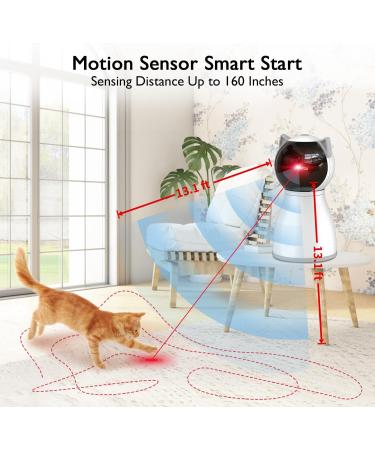 YVE LIFE Laser Toy for Indoor Cats Motion Activated Interactive Cat Toys for Kitten/Dogs USB Rechargeable Fast and Slow Circling Pattern Automatic On/Off and Silent - Buy Online on SooperMarket.com