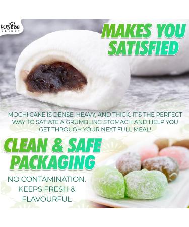 Fusion Select Mochi Daifuku Snacks - Coconut Flavored Japanese Rice Cakes - Sweet Asian Treats for Family - Chewy and Soft Texture - 6 Pieces x 30g Pack - Buy Online on SooperMarket.com