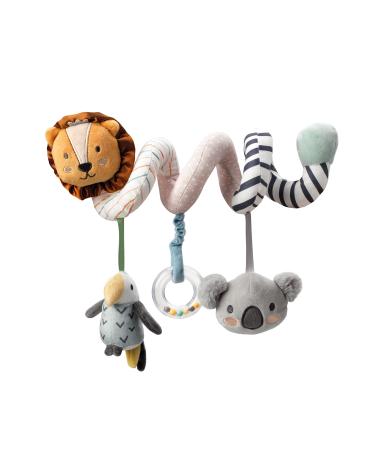 Nuby 89075 Animal Adventures Activity Interactive Sensory Toys |Suitable from birth spiral stroller activity toys animal adventure unit size single bed