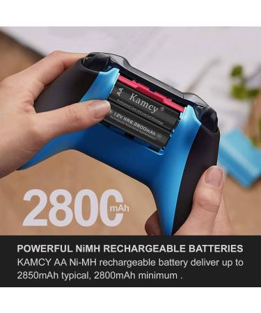 Rechargeable AA Batteries - High-Capacity 2800mAh NIMH Pre-Charged for Solar Use - 4 Count Pack | Universal Double A Battery - Buy Online on SooperMarket.com
