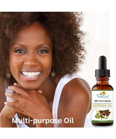 Moringa Oil - 100% Pure Cold-Pressed Vegan Hair & Skin Oil | Organic Non-GMO | All-Natural Anti-Wrinkle Treatment - Buy Online on SooperMarket.com