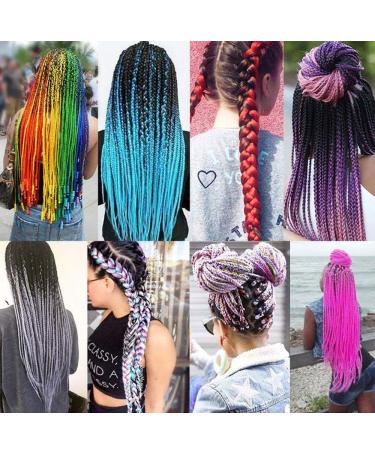 5PCS Ombre Jumbo Braid Hair Extensions - Synthetic Kanekalon 24 High Temperature Fiber Hair - International Shipping Available - Buy Online on SooperMarket.com