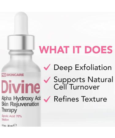 Glycolic Acid Peel 70% - Professional at Home Chemical Peel for Face - Intense Alpha Hydroxy Acid Peel for Acne Scars, Wrinkles & Fine Lines - 1 Fl Oz - Buy Online on SooperMarket.com