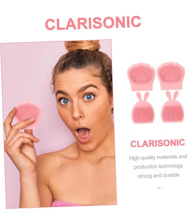 minkissy 24 Pcs Rabbit Ears Facial Brush Body Cleansing Brush Face Cleansing Brush Face Head Scrubber Facial Exfoliator Tool Lady Facial Brush Pink Detergent Miss Cute Silica Gel Light Pinkx6pcs 7.5x7.5cmx6pcs - Buy Online on SooperMarket.com