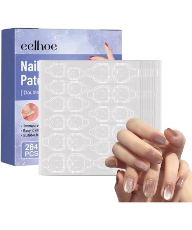 Nail Adhesive Tabs 264 Double Sided Press on Nails Sticky Tabs Transparent Fake Nail Glue Stickers Waterproof Glue Tabs for Manicure Girls Nails Care and Extension Styles - Buy Online on SooperMarket.com