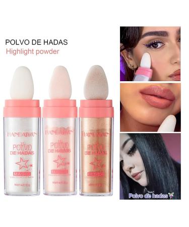 Paminify Body Glitter Powder - Shimmer Face Highlighter & Body Blusher in White Moonbeam & Golden Bronze Shades - Buy Online on SooperMarket.com