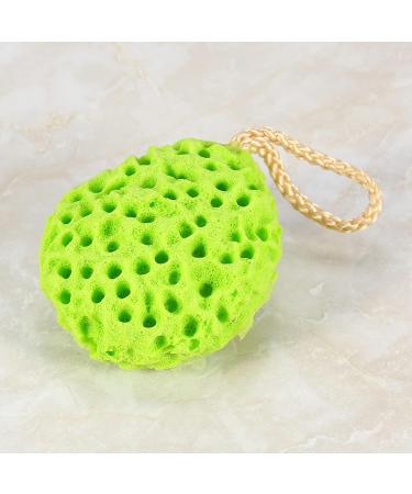 Bath Shower Sponge Bath Mesh Pouf Shower Ball Body Cleansing Scrubber Exfoliating Bath Sponge Bath Ball for Women and Men 4 Colors Optional(Green) - Buy Online on SooperMarket.com