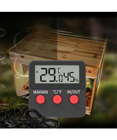Mini Digital Thermometer Hygrometer with 2 Probes - Accurate Temperature & Humidity Meter for Incubator Reptile & Plant Terrarium - International Shipping Available - Buy Online on SooperMarket.com