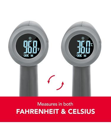 Sunbeam Touchless Digital Infrared Forehead Thermometer Body and Object Modes Instant and Accurate for Adults and Kids Audio Fever Warning Recalls Last 10 Readings Body + Object - Buy Online on SooperMarket.com