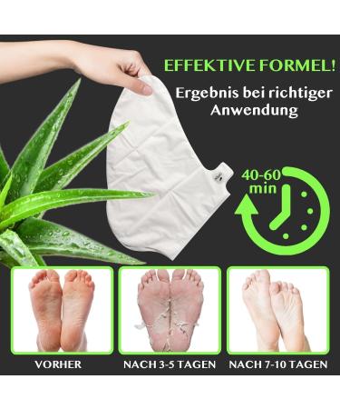 Footmaster Aloe Peeling Socks | Intensive Foot Care for Silky Feet | Remove Rough Skin & Cracks - 3 Pairs - Buy Online on SooperMarket.com