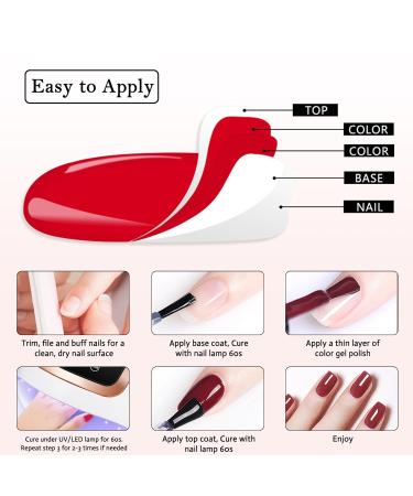 Buy LKE No Wipe Gel Top & Base Coat Set - Long Lasting Glossy Finish for DIY & Salon Nail Art - International Shipping Available - Buy Online on SooperMarket.com