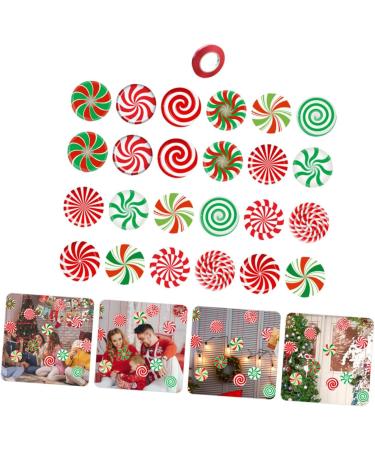 OFFSCH 24 Sheets Christmas Candy Decorations Christmas Tree Pendants Christmas Hanging Candies Manual Label - Buy Online on SooperMarket.com