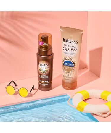 Jergens Natural Glow Sunless Tanning Lotion | Medium to Tan Skin | 7.5oz Daily Moisturizer with Antioxidants & Vitamin E - International Shipping Available - Buy Online on SooperMarket.com