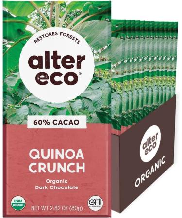 Organic Chocolate - Dark Quinoa Chocolate Bar 12 Pack