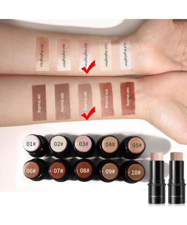 Long-Lasting Waterproof Highlighter Contour Stick for Face & Body - Brightens & Defines Features - Daily Wear Makeup - 29.00g (Pack of 1) - Buy Online on SooperMarket.com