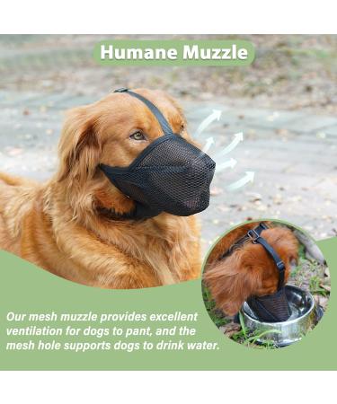 Adjustable Soft Dog Muzzle - Ideal for Small Medium & Large Dogs | Prevent Biting Licking Chewing | Perfect Fit for Snouts 9 -10 | International Shipping - Buy Online on SooperMarket.com