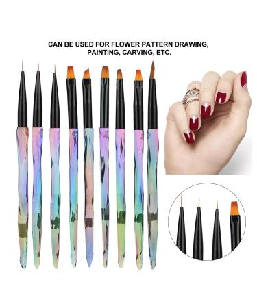 9PC Nail Art Kit: Pens Brushes Dots & Marking Tools for DIY Designs - Buy Online on SooperMarket.com