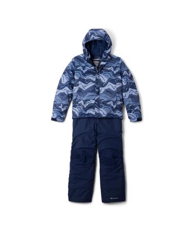 Columbia Unisex Kids Buga Snowsuit Romper M Collegiate Navy Tectonic