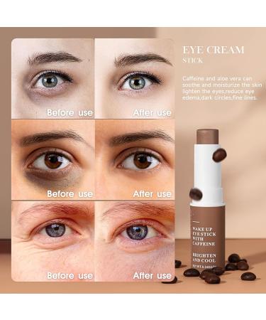 Caffeine Eye Cream Stick Caffeine Eye Cream for Dark Circles and Puffy Eyes Under Eye Cream for Women/Men Dark Circle Eye Cream Anti Aging Eye Balm Stick for Eye Bags Remover - Buy Online on SooperMarket.com