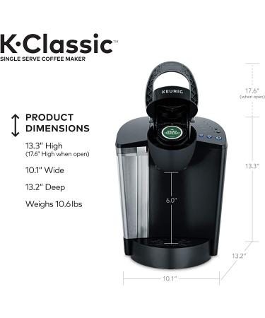Keurig K-Classic Coffee Maker - Single Serve Pod Brewer, Programmable, Black - Buy Online on SooperMarket.com
