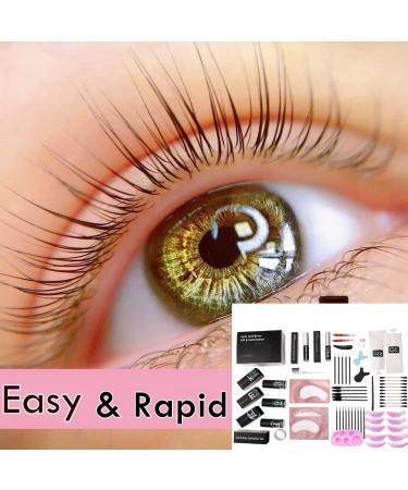 Lash Lift & Brow Lamination Kit - DIY Eyelash Perm with 10ml Airless Pump | Easy At-Home Use | 15+ Applications | Lasts 6 Weeks | 8pc Set - Buy Online on SooperMarket.com