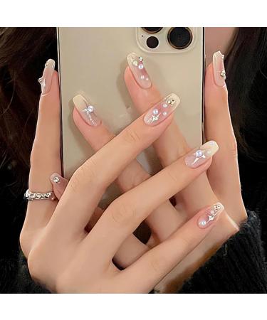 3D Nail Charms 2 Boxes Multi-Shape Nail Art Charms Nail Rhinestones Flat Nail Pearls Gold Silver Caviar Beads Crystal Nail Gems for Nail Art Decoration DIY Crafts (F) - Buy Online on SooperMarket.com