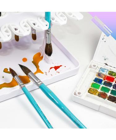 CUGEBANNA Plastic Artist Paint Brush Drying Rack - Holds 14 Brushes Upright | Paint Brush Holder - Buy Online on SooperMarket.com