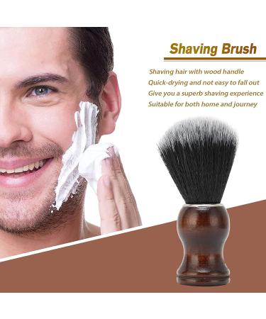 Premium Shaving Brush for Men - Ergonomic Wooden Handle Hair & Beard Brush for Salon & Home Use - Buy Online on SooperMarket.com