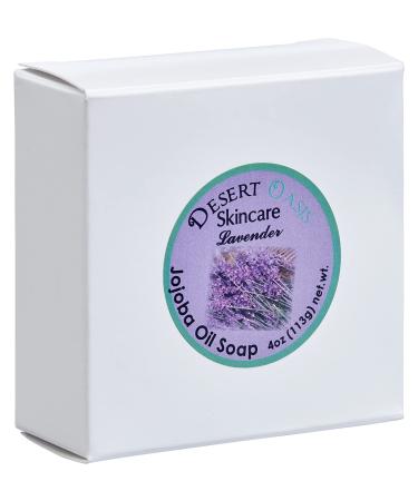 Lavender Bar Soap with over 15% Jojoba Oil. With Avocado Oil and Olive Oil. Moisturizing and Low Suds (4 oz/113 gm)