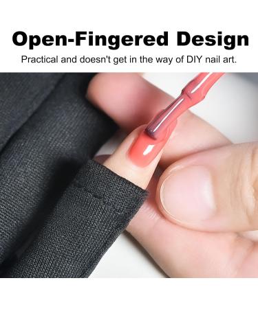 KASESSS 3 Pairs UV Gloves for Gel Nails Fingerless UV Protection Gloves Nail Art Anti UV Gloves Lightweight Nail Gloves UV Protection UV Lamp Gloves for Protect Hands from UV Light Lamp Dryer - Buy Online on SooperMarket.com