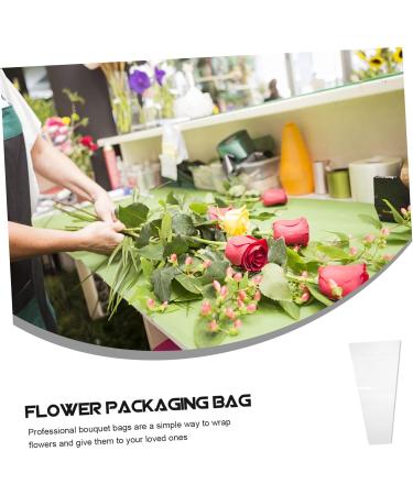 ABOOFAN 150 Pcs Trapezoidal Flower Packaging Florist Bags Decorative Bags Flowers Opp Flower Stand 45X28CMx3pcs As Shown 1x3pcs - Buy Online on SooperMarket.com