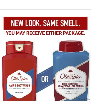 Old Spice High Endurance Hair & Body Wash 18 oz - Pack of 3 | Crisp Scent | 18 Fl Oz - Buy Online on SooperMarket.com