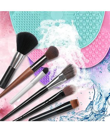 Dajidafu Women Eyeshadow Foundation Concealer Makeup Brush Cleaning Mat Hotel Portable Nonslip Eyebrow Pen Silicone Washing Pad Green - Buy Online on SooperMarket.com