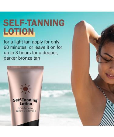 Premium Tanning Cream & Self Tanner - Sunless Lotion for Deep Skin Tone 125ml - Buy Online on SooperMarket.com