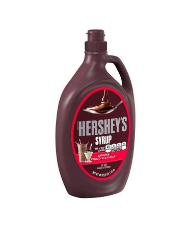 HERSHEY'S Genuine Chocolate Syrup, Halloween, 48 oz Bulk Bottle